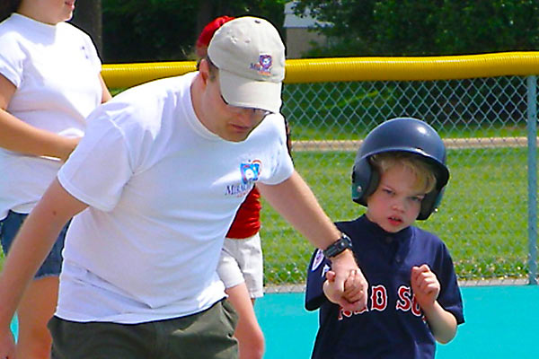 Player running with a buddy